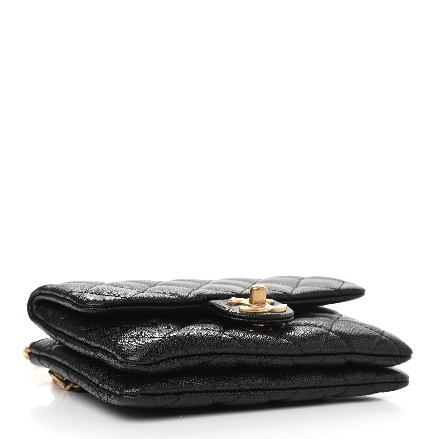 Chanel Shiny Caviar Pick Me Up Flap Belt Bag Black 4 of 12