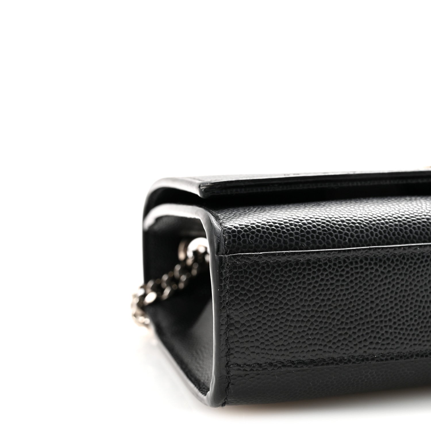 Saint Laurent Grain De Poudre Small Classic Monogram Kate Tassel Satchel Black 8 of 9