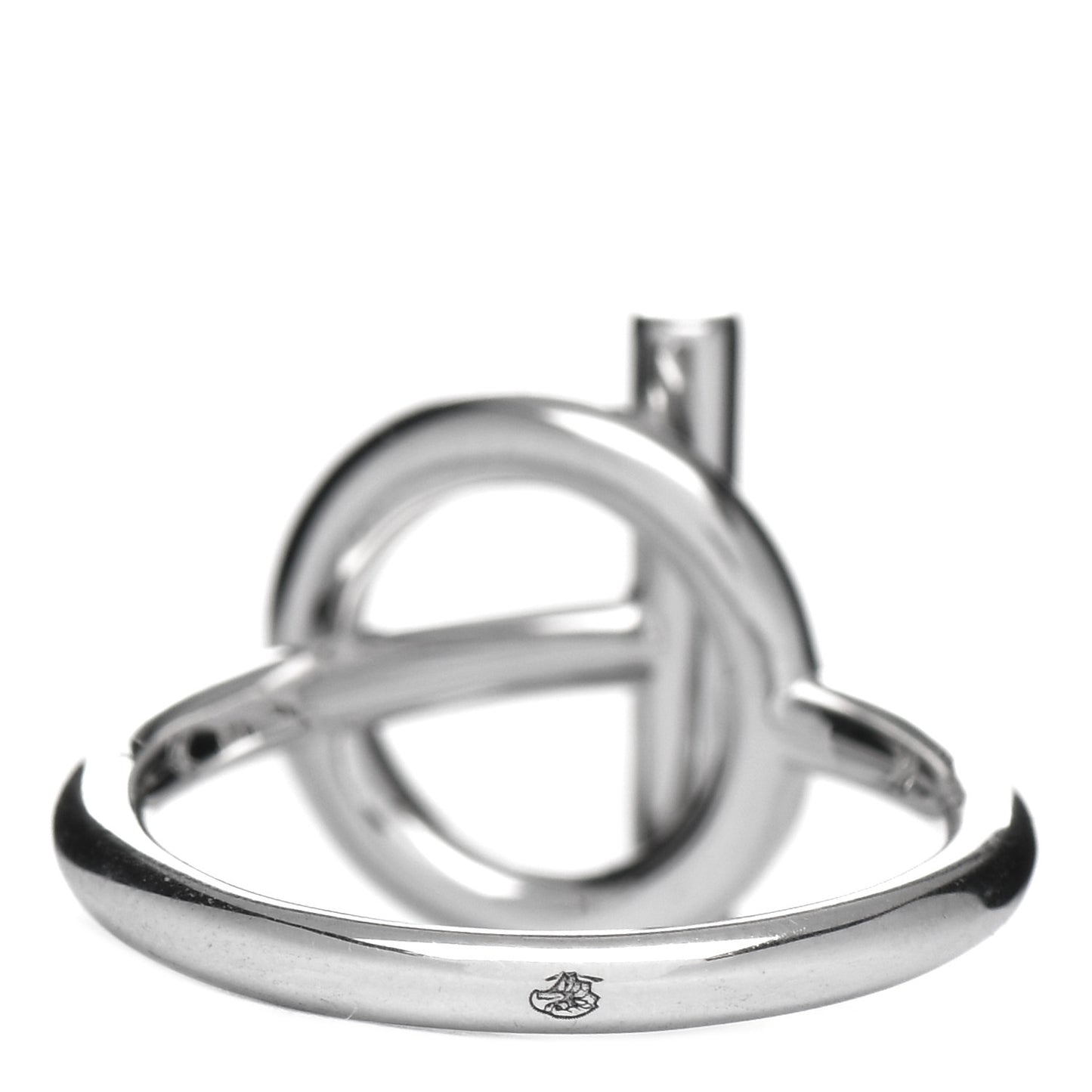 18K White Gold Diamond PM Echappee Ring 49 5