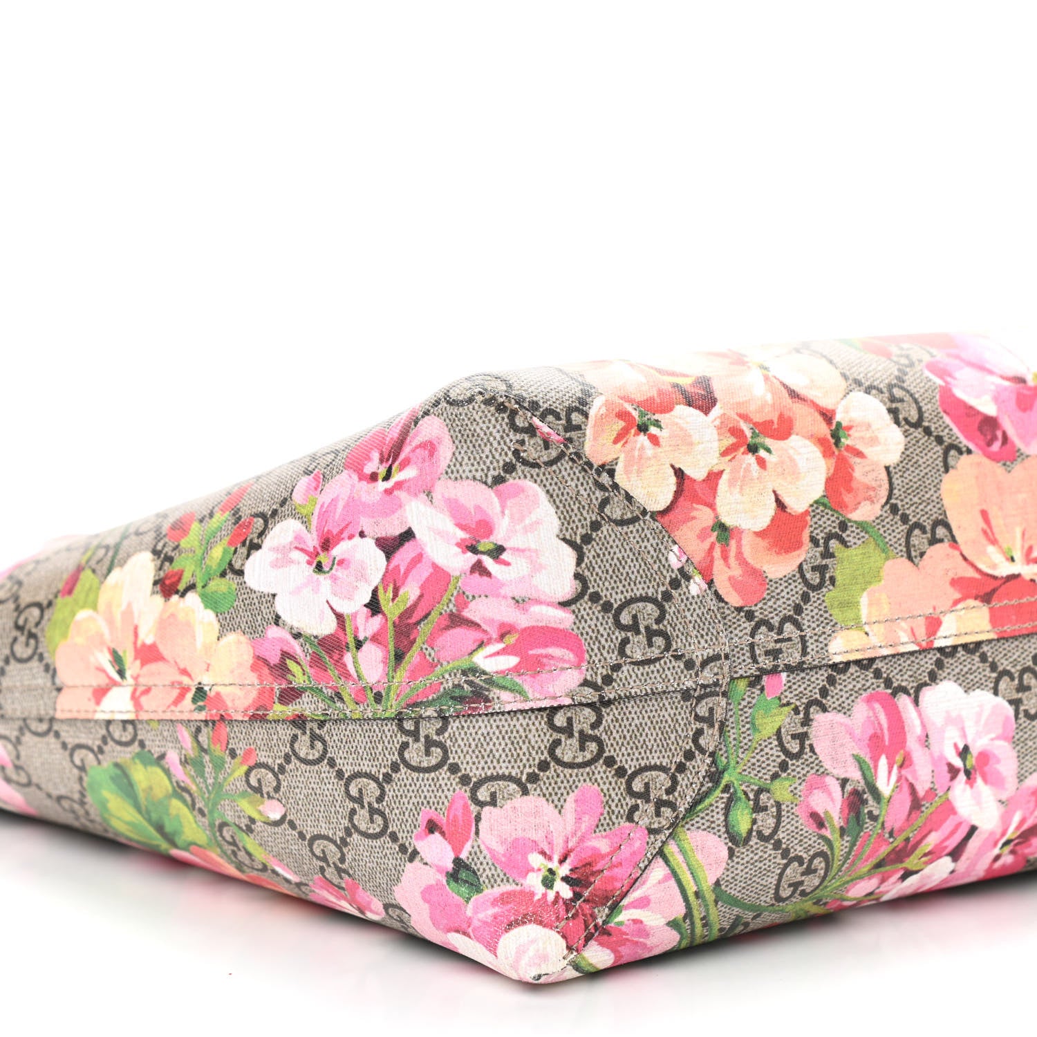 Gucci GG Supreme Monogram Blooms Medium Reversible Tote Beige Multicolor Dry Rose 5 of 15