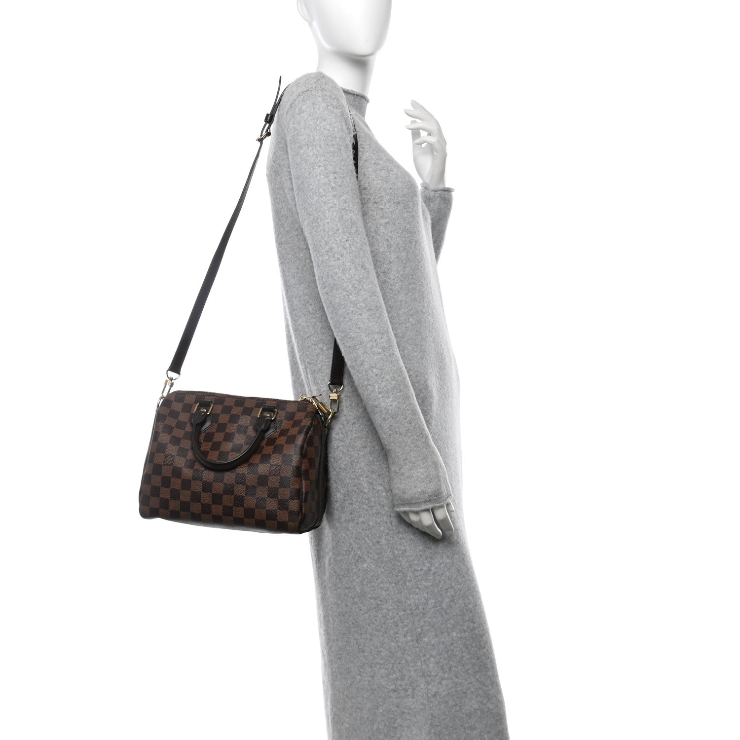 Louis Vuitton Damier Ebene Speedy Bandouliere 25 2 of 12