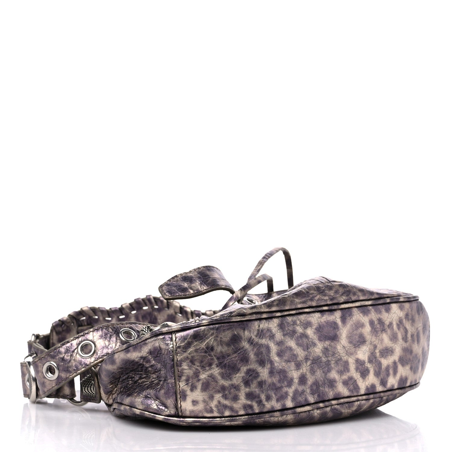 Balenciaga Metallic Agneau Arena Leopard Le Cagole Shoulder Bag XS Brown 4 of 9