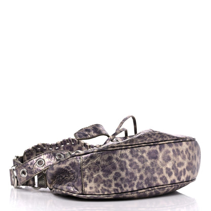 Balenciaga Metallic Agneau Arena Leopard Le Cagole Shoulder Bag XS Brown 4 of 9