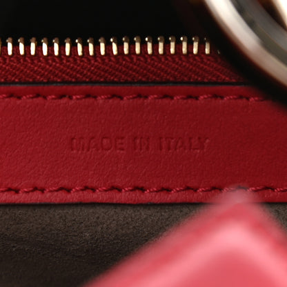 Fendi Vitello Century Opaco F is Fendi Bi-Color Small Runaway Satchel Fragola Black 7 of 11
