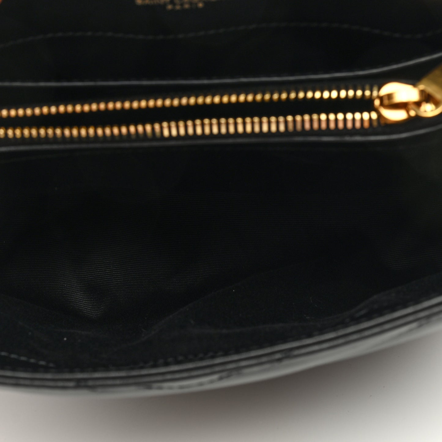 Calfskin Y Quilted Monogram Small Loulou Chain Satchel Black