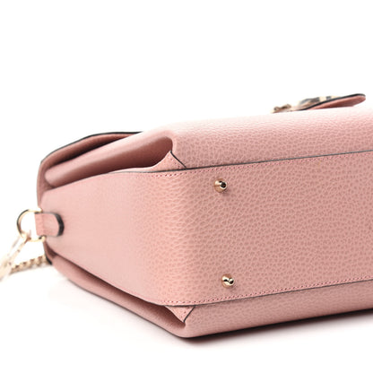 Gucci Dollar Calfskin Medium Interlocking G Top Handle Shoulder Bag Soft Pink 8 of 10
