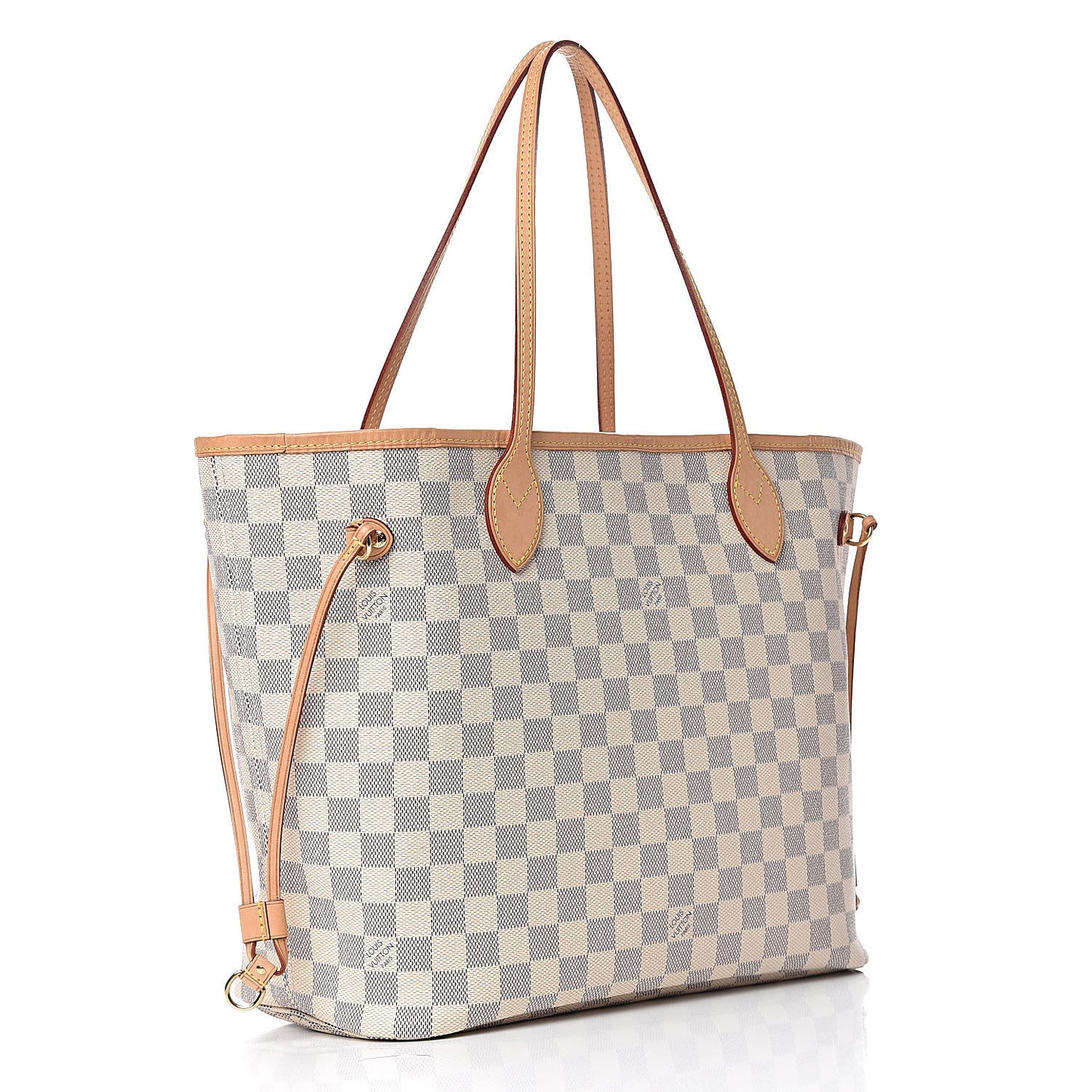 Damier Azur Neo Neverfull MM Rose Ballerine