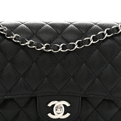 Chanel Caviar Quilted Medium Double Flap Black 8 of 11