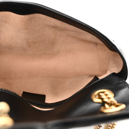 Gucci Calfskin Matelasse Small GG Marmont Shoulder Bag Black 5 of 10