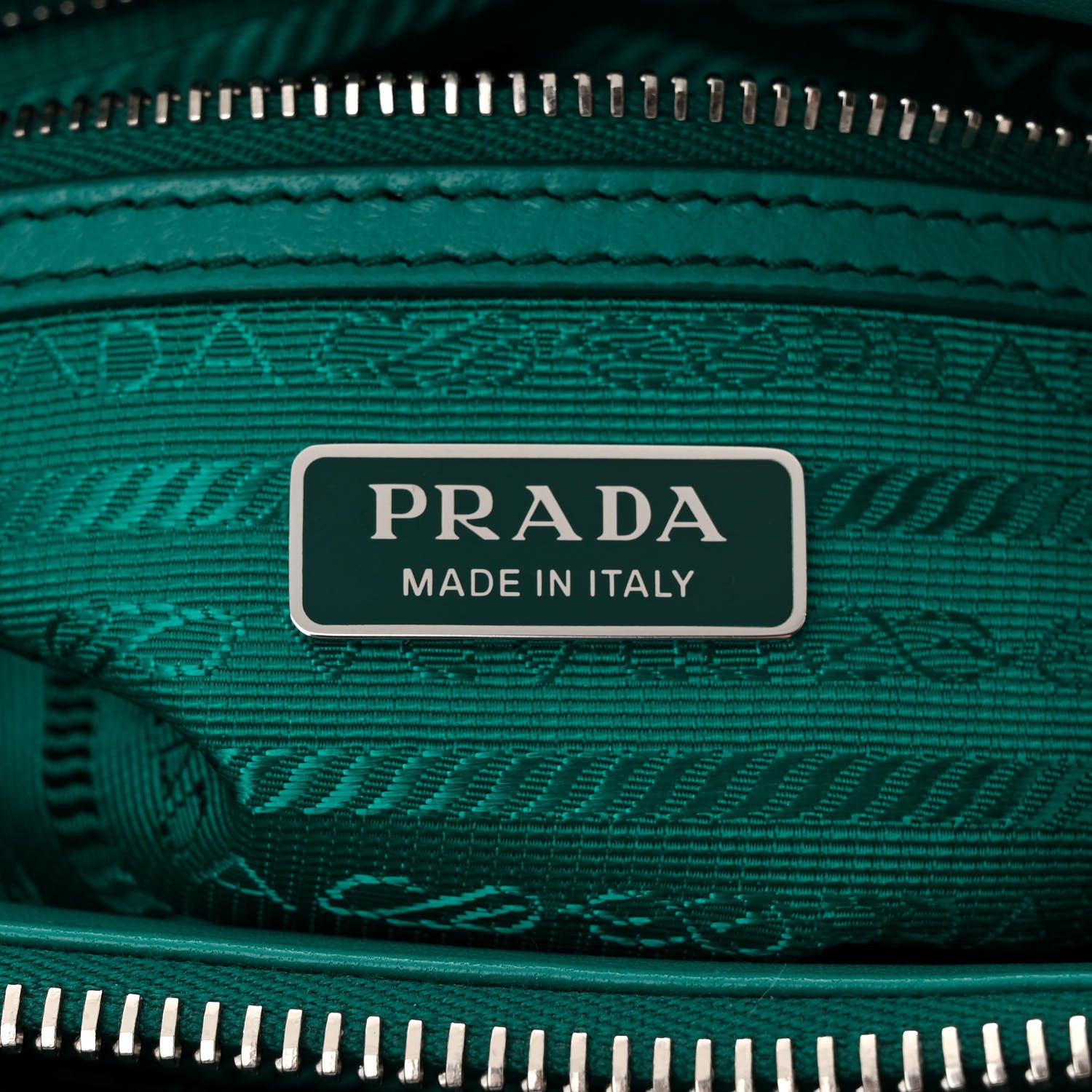 Prada Satin Crystal Mini Galleria Double Zip Tote Mango 6 of 10