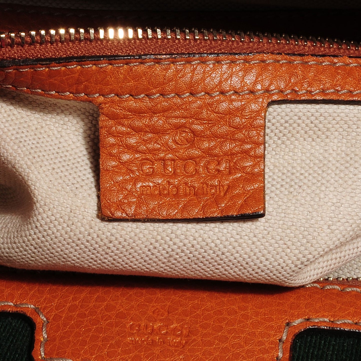 Calfskin Vintage Web Medium Boston Tobacco