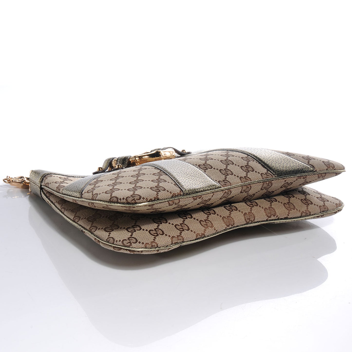 Monogram Bamboo Chain Shoulder Bag Metallic