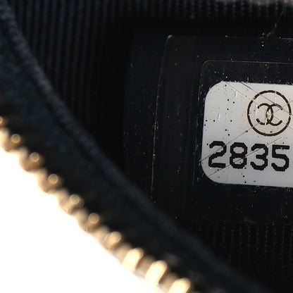 Chanel Caviar Quilted Round Clutch With Chain Navy 7 of 10