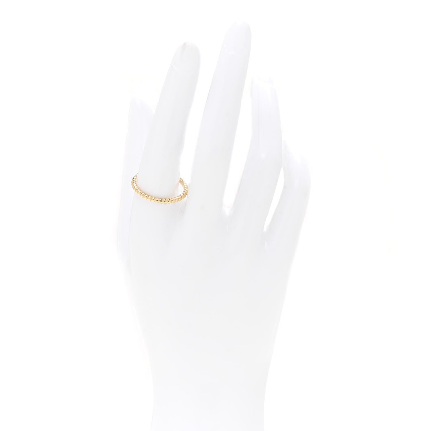 Van Cleef & Arpels 18K Yellow Gold Small Perlee Ring 60 9 2 of 5