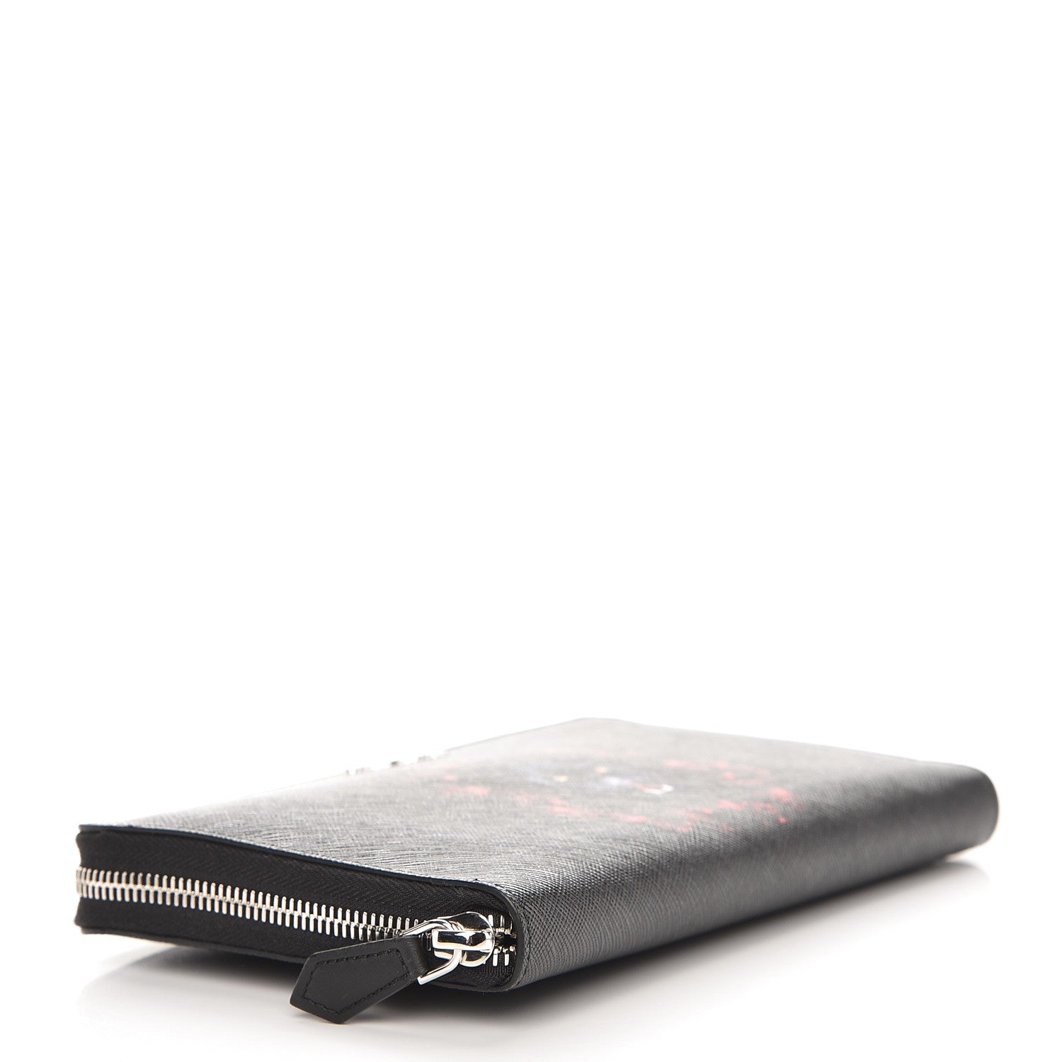 Givenchy Canvas Jaguar Floral Print Travel Zipped Wallet Black 4 of 7