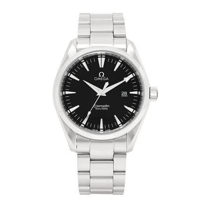 Omega Stainless Steel 39mm Seamaster Aqua Terra Quartz Watch Black 2517.50 1 of 4