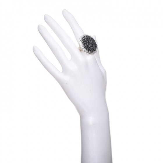 Sterling Silver Black Sapphire Kali Lava Ring 53 6.5