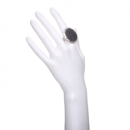 John Hardy Sterling Silver Black Sapphire Kali Lava Ring 53 6.5 2 of 6