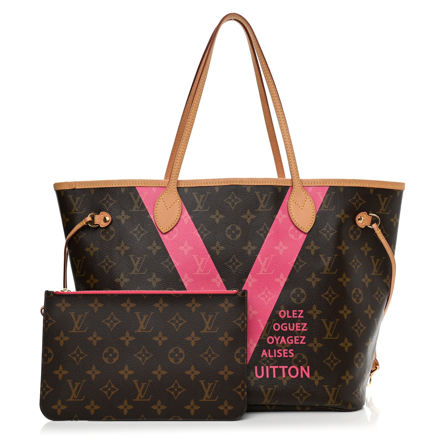 Louis Vuitton Monogram V Neverfull MM Grenade 1 of 12