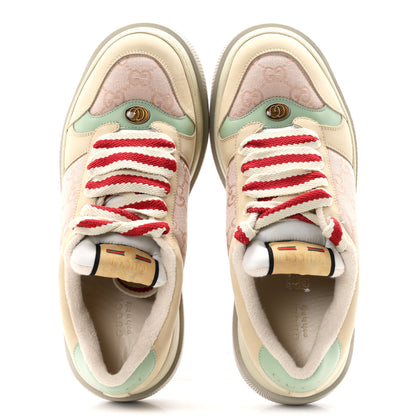 Gucci New Canvas GG Monogram Nubuck Womens Screener 50mm Sneakers 41 Skin Rose Dark Skin Rose Multicolor 2 of 10