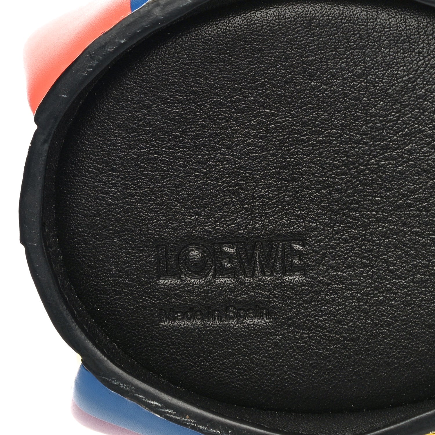 Loewe Calfskin Mini Striped Elephant Crossbody Bag Multicolor 6 of 9