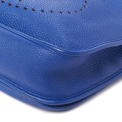 Hermes Taurillon Clemence Evelyne III GM Bleu Electrique 4 of 14