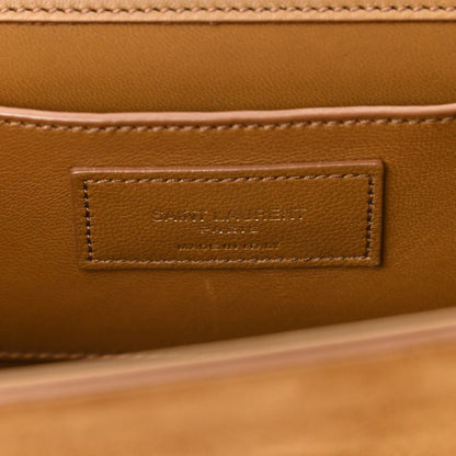 Saint Laurent Suede Medium Classic Monogram Kate Tassel Satchel Light Ochre 6 of 12