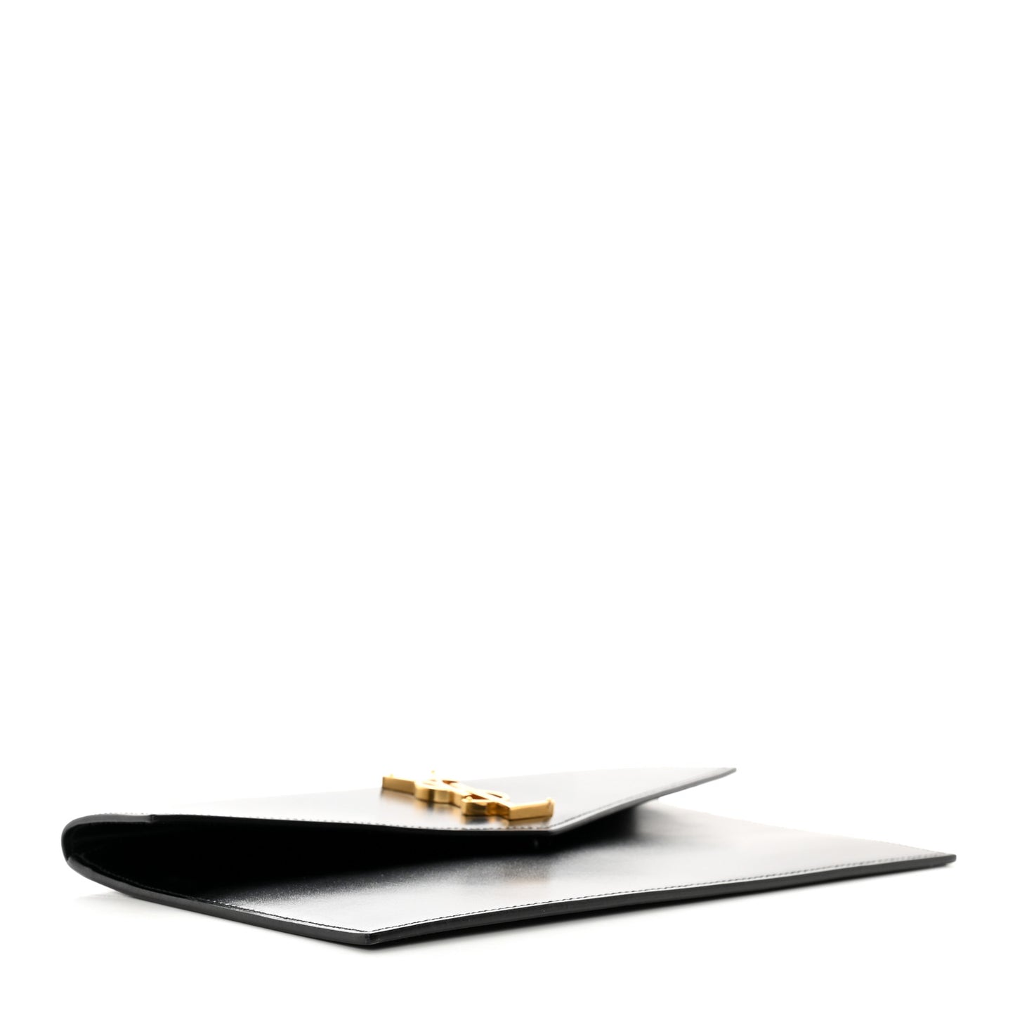 Smooth Shiny Calfskin Monogram Uptown Pouch Black