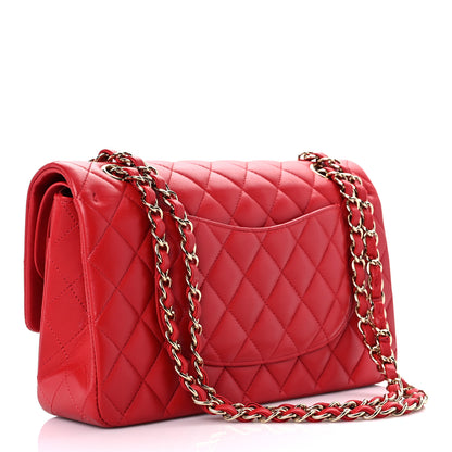 Chanel Lambskin Quilted Medium Double Flap Red 3 of 10