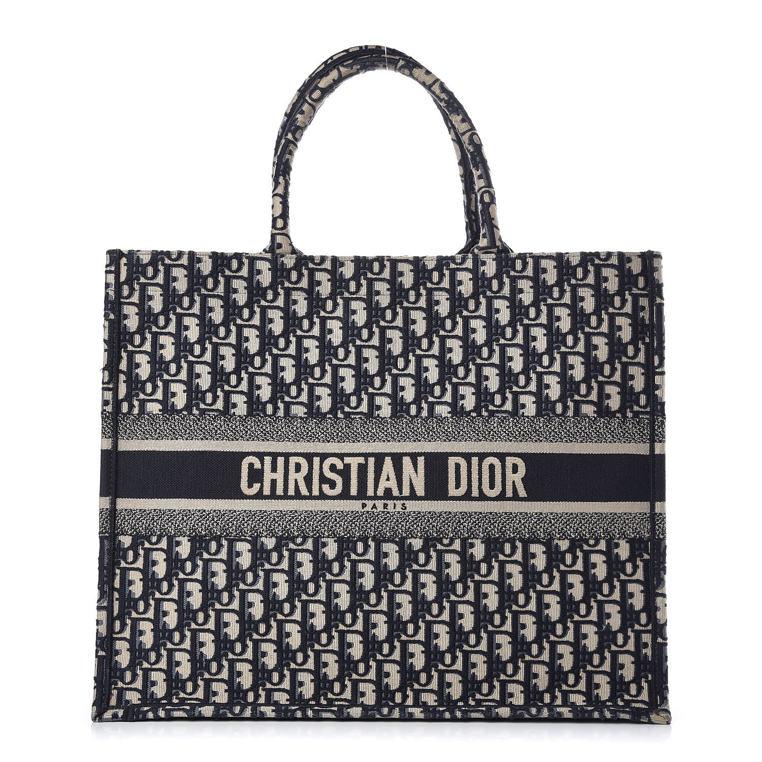 Christian Dior Oblique Book Tote Blue Multicolor 1 of 11