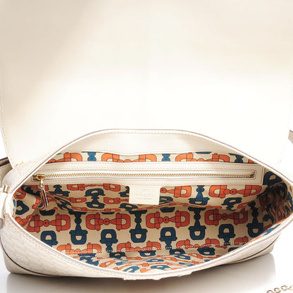 Gucci Guccissima Large Treasure Flap Off White 12 of 17