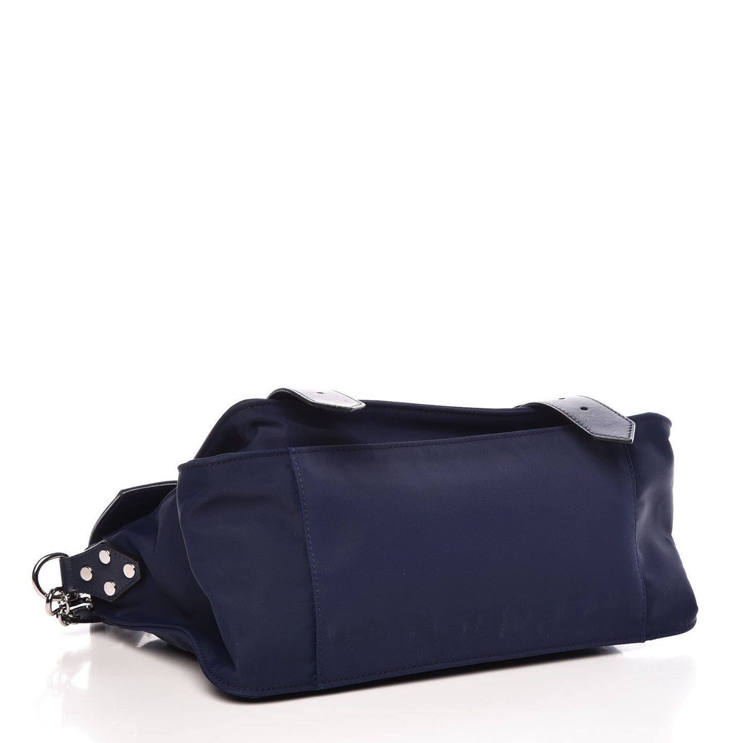 Nylon Calfskin Medium PS1 Satchel Indigo