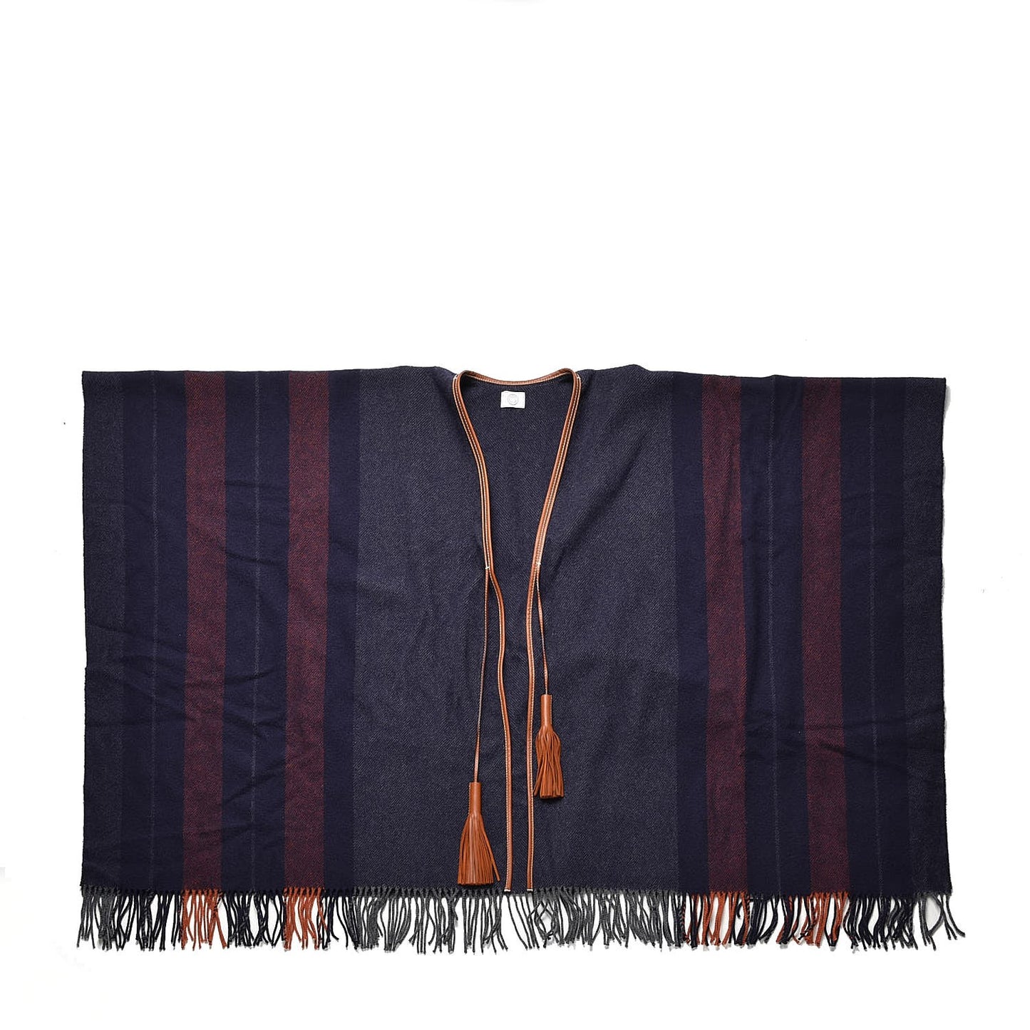 Merino Wool Cashmere Rocabar Poncho Gris