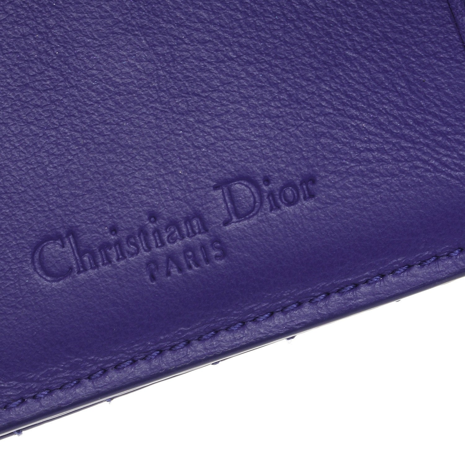 Christian Dior Patent Cannage Lady Dior Eden Wallet Purple 7 of 9