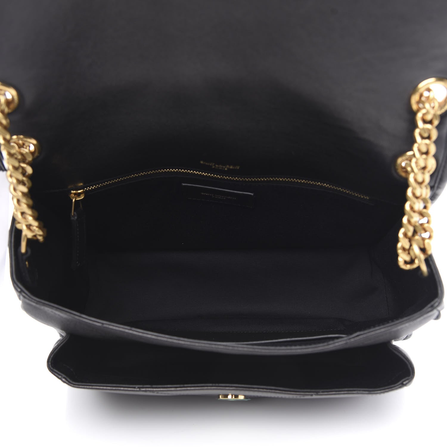 Saint Laurent Lambskin Matelasse Monogram Medium Niki Chain Satchel Black 5 of 12