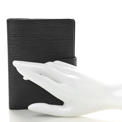 Louis Vuitton Epi Small Ring Agenda Cover Black 2 of 6