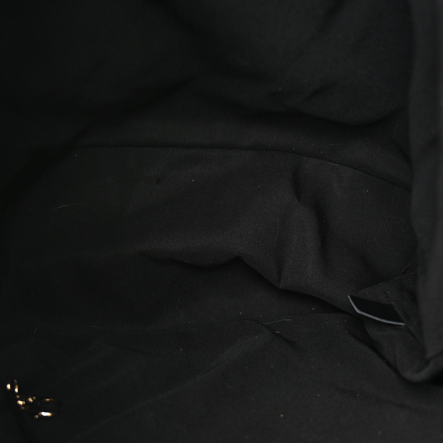 Chanel Lambskin Quilted Drawstring Backpack Black 5 of 11