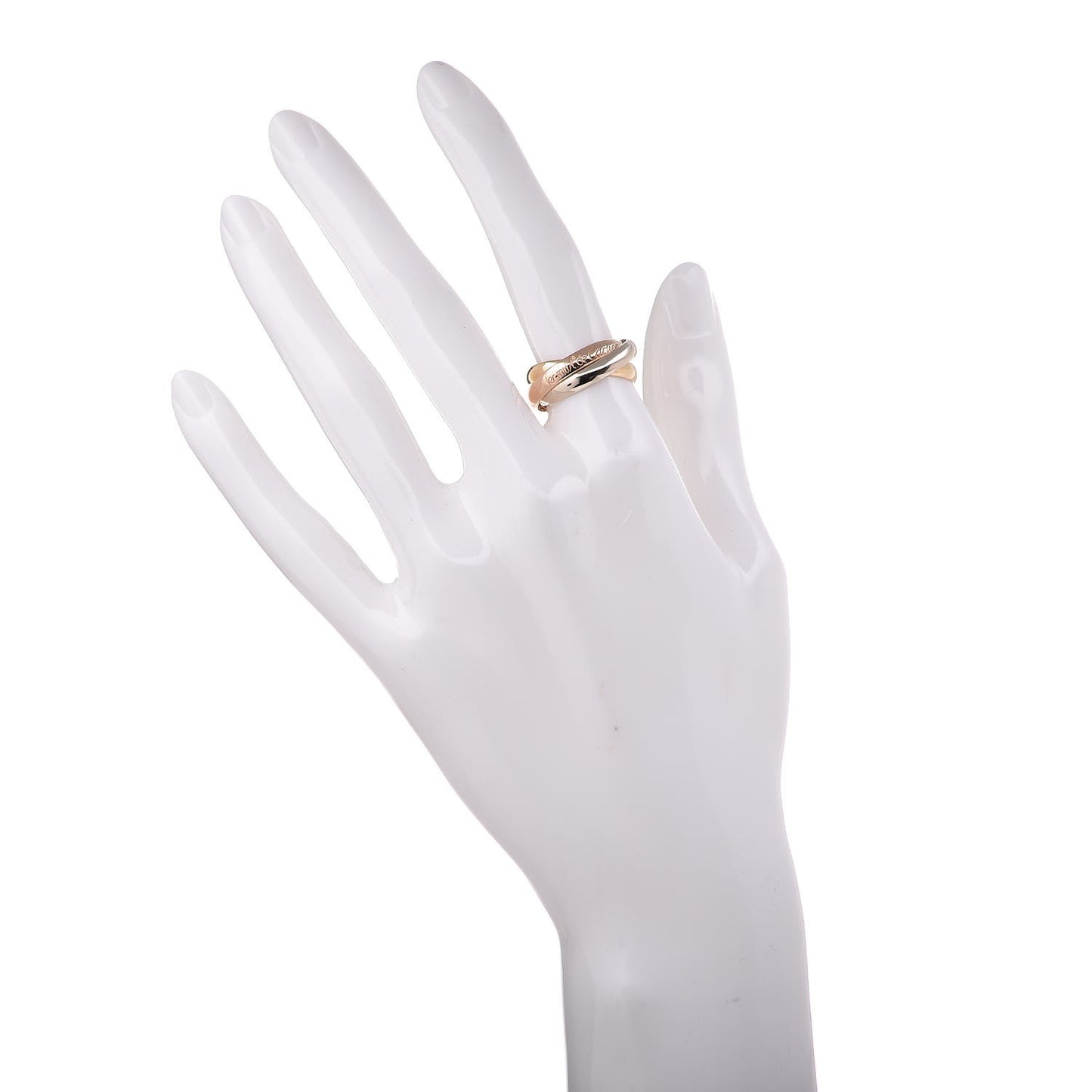 18K Pink Yellow White Gold Small Les Must De Trinity Ring 52 6