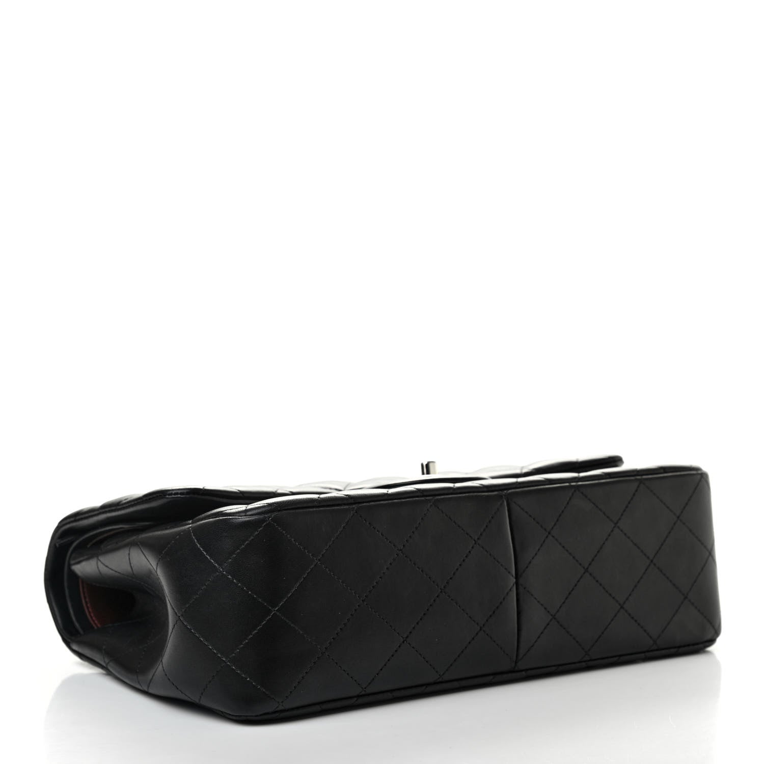 Chanel Lambskin Quilted Jumbo Double Flap Black 4 of 8