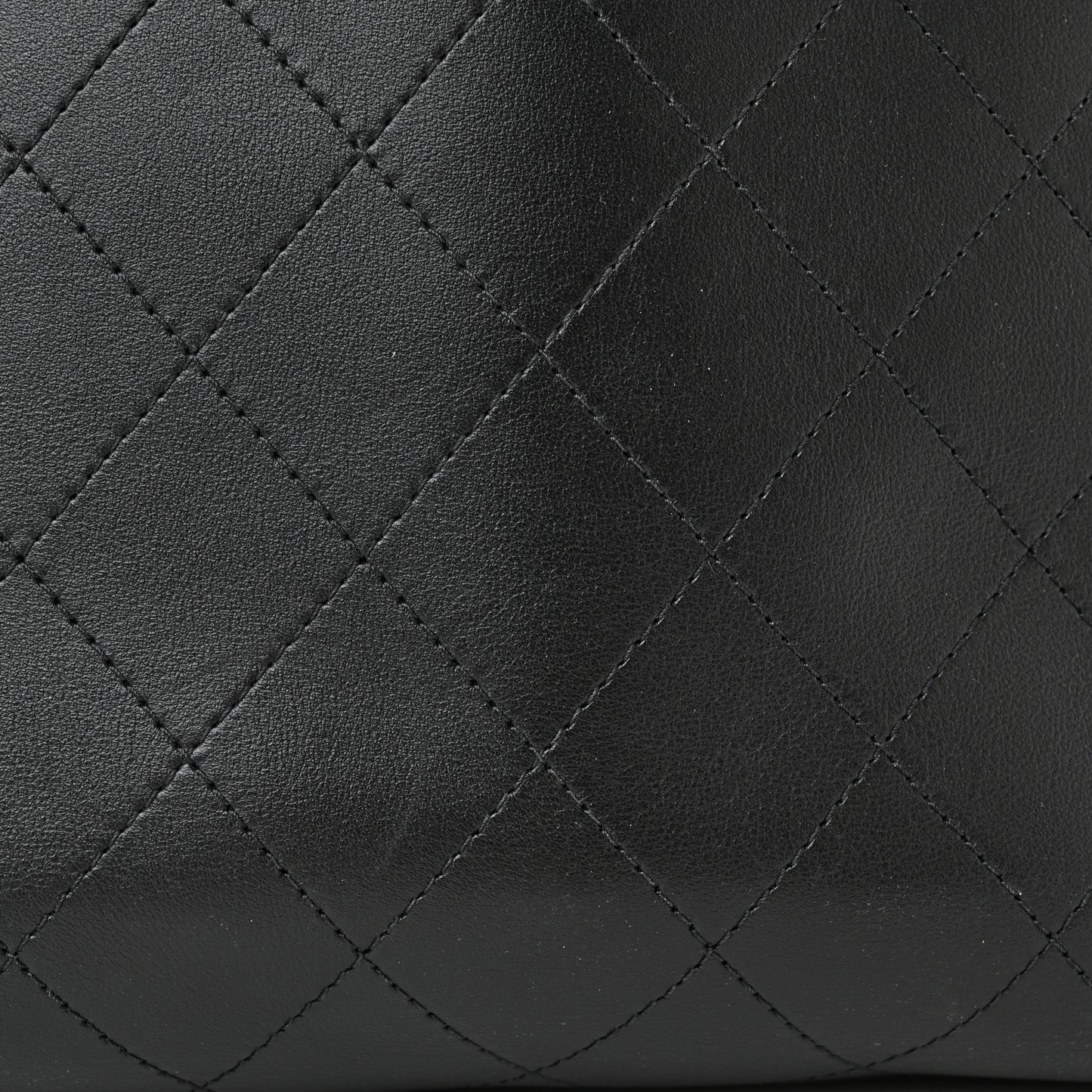 Calfskin Large Serial Shopper Tote Black