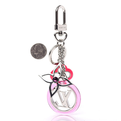Louis Vuitton Colorline Bag Charm Key Holder Pink Glitter 2 of 5