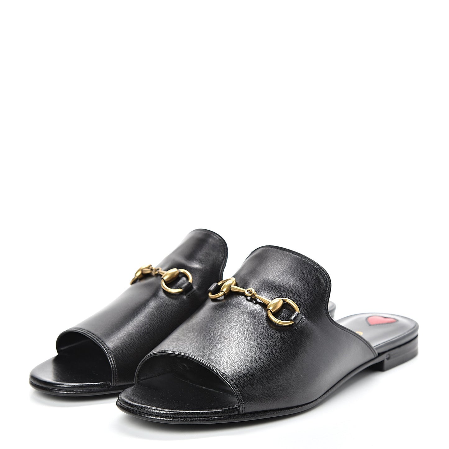 Malaga Kid Horsebit Slide Sandals 36 Black