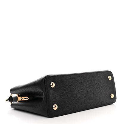Louis Vuitton Taurillon Capucines PM Rainbow Black 4 of 12