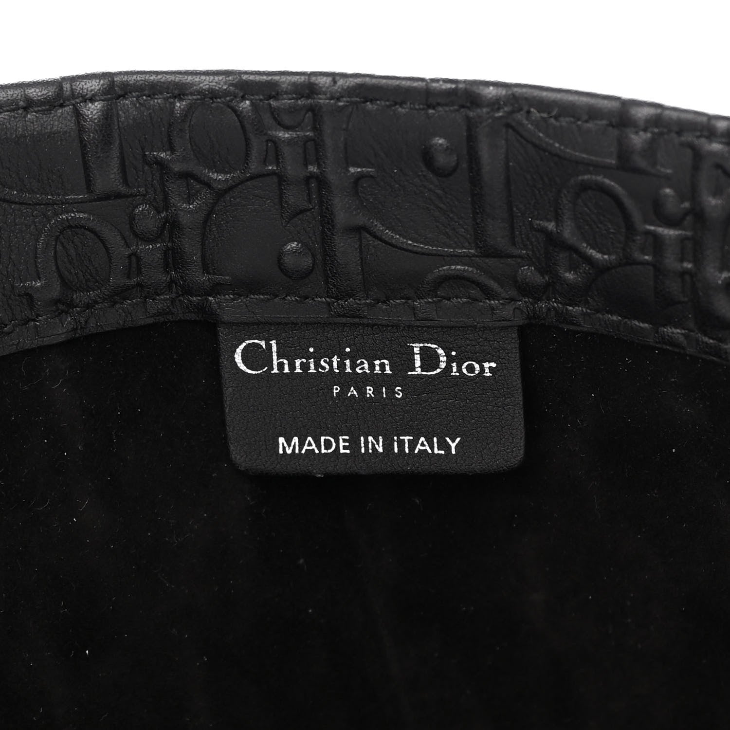 Christian Dior Oblique Calfskin Embossed Large Book Tote Black 6 of 17