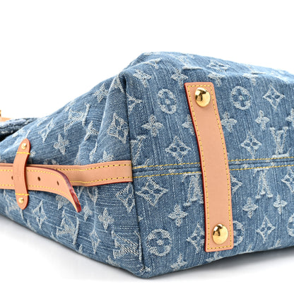 Louis Vuitton Monogram Denim CarryAll MM Blue 10 of 10