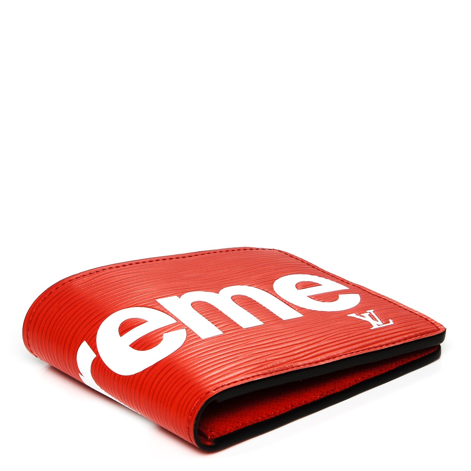 Louis Vuitton X SUPREME Epi Slender Wallet Red 4 of 8