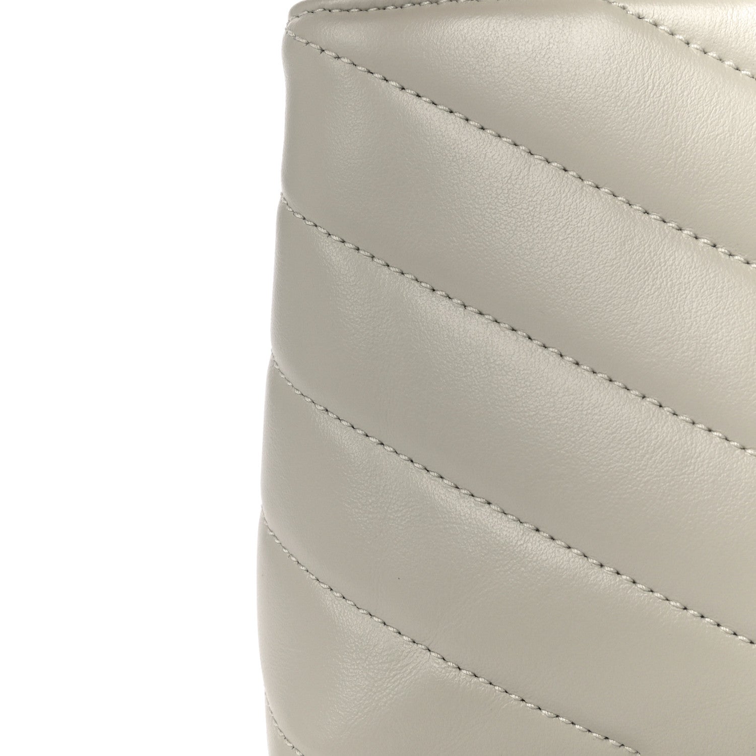Saint Laurent Calfskin Y Quilted Monogram Toy Loulou Crossbody Bag Ivory 14 of 14