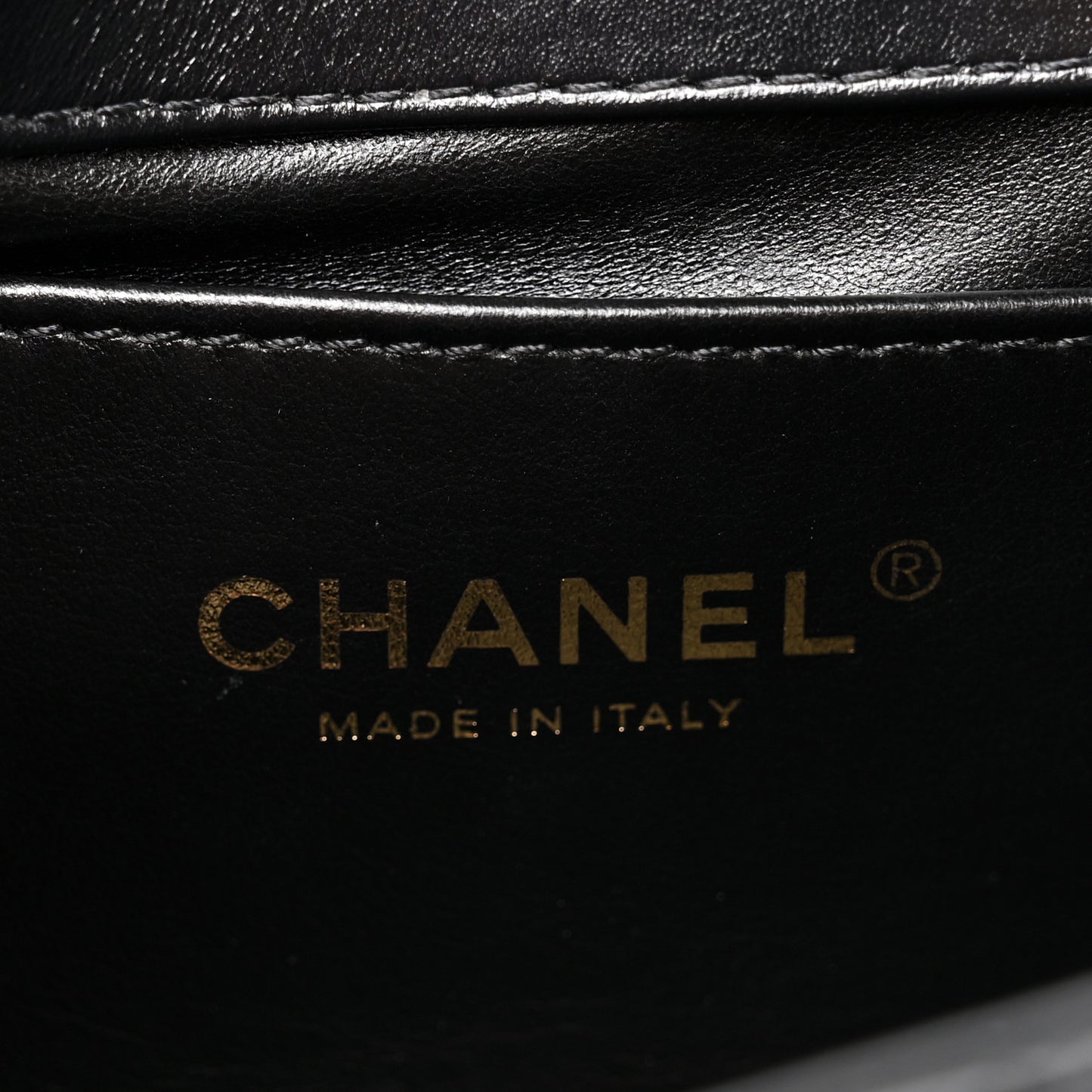 Calfskin Quilted Perfect Fit Flap Black