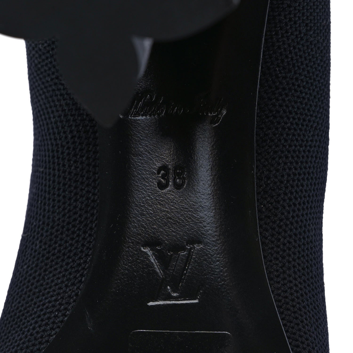 Louis Vuitton Monogram Stretch Fabric Silhouette Ankle Boots 38 Black 6 of 7