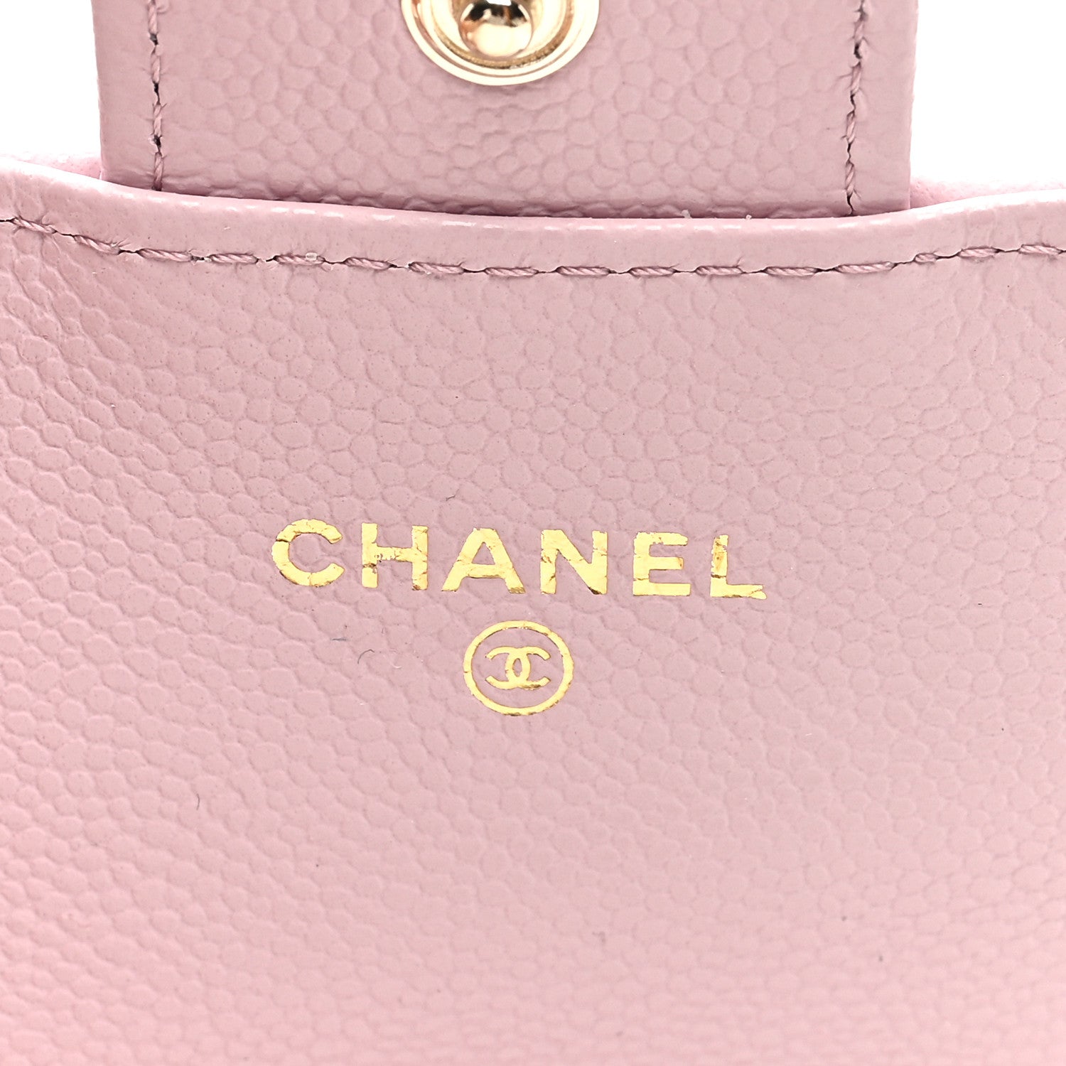 Chanel Caviar Quilted Flap Card Holder Wallet Light Pink 6 of 7